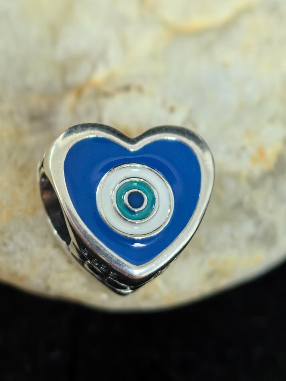 Pandora Evil Eye Exclusive Travel Heart Charm Pendant, S925 Silver (Women's)